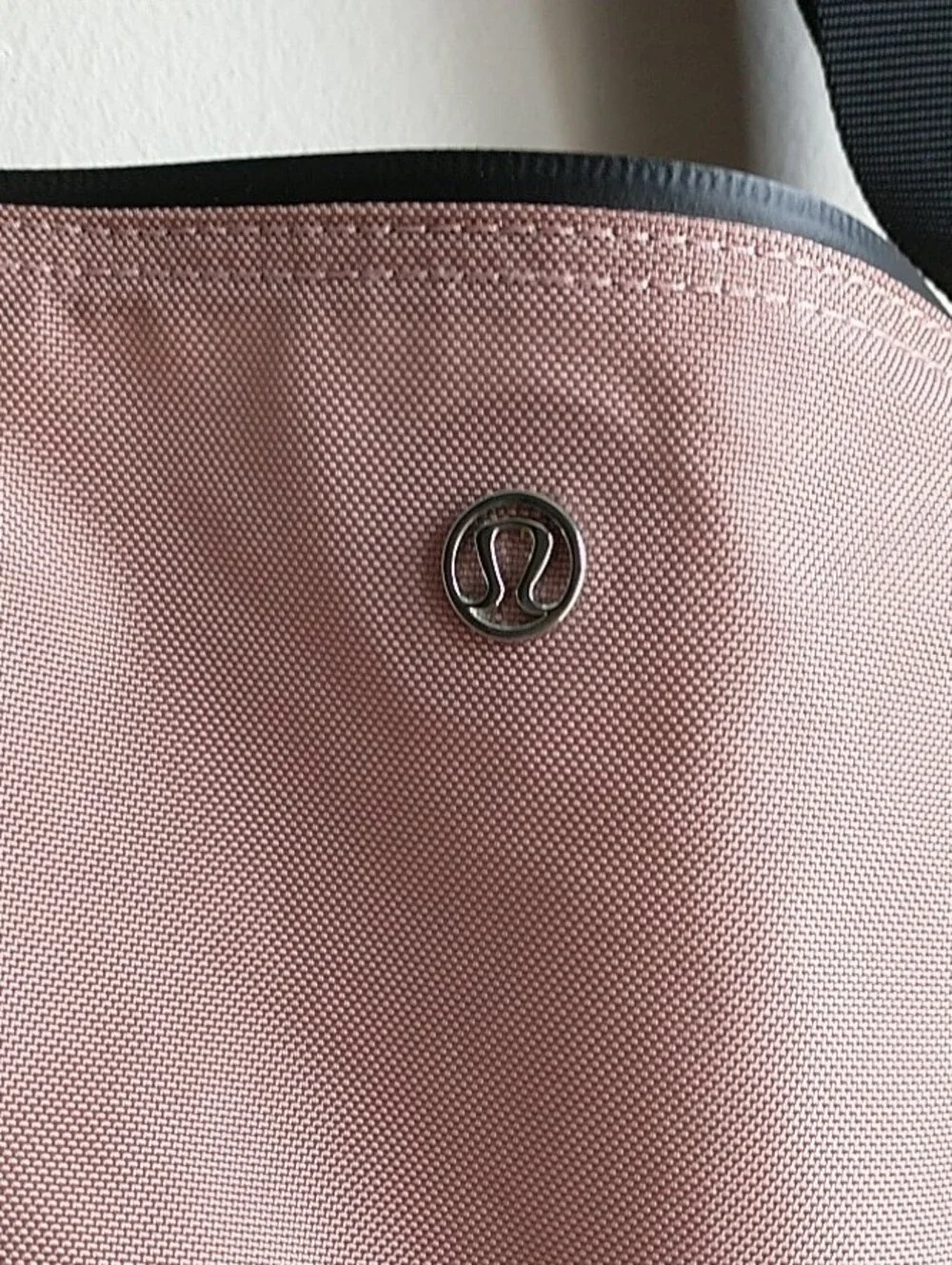 lululemon athletica Blush Pink Tote with Black Straps